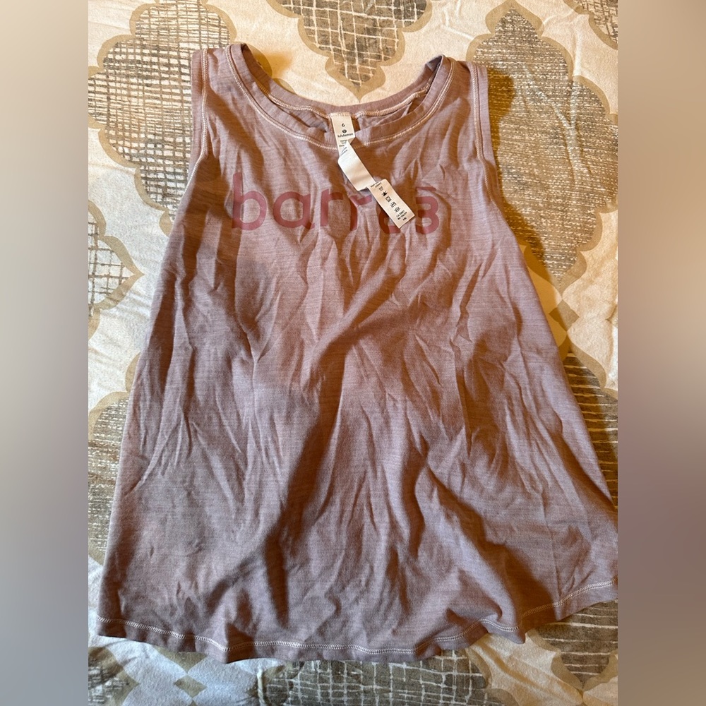 Barre3 lululemon tank size 6